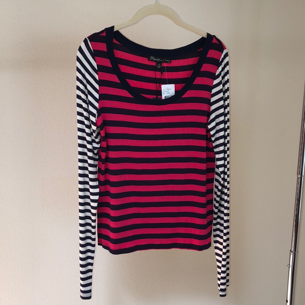 Elizabeth and James striped long sleeve T